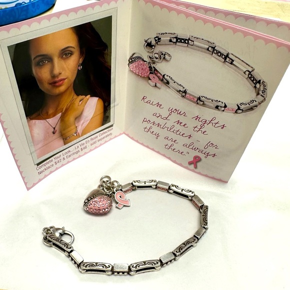 Brighton Power of Pink Heart Charm Bracelet – Limited Edition - Picture 2 of 7